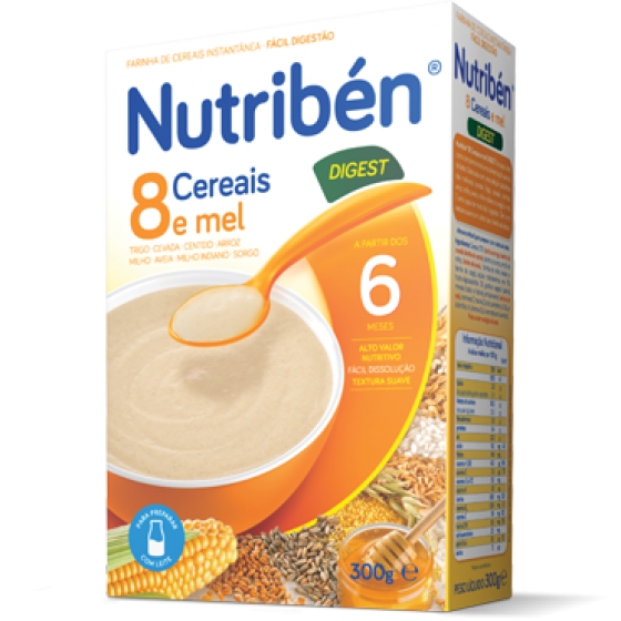 Nutriben 8 Cereais Mel Digest 300g