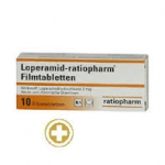 Loperamida Ratiopharm MG, 2 mg x 20 comp